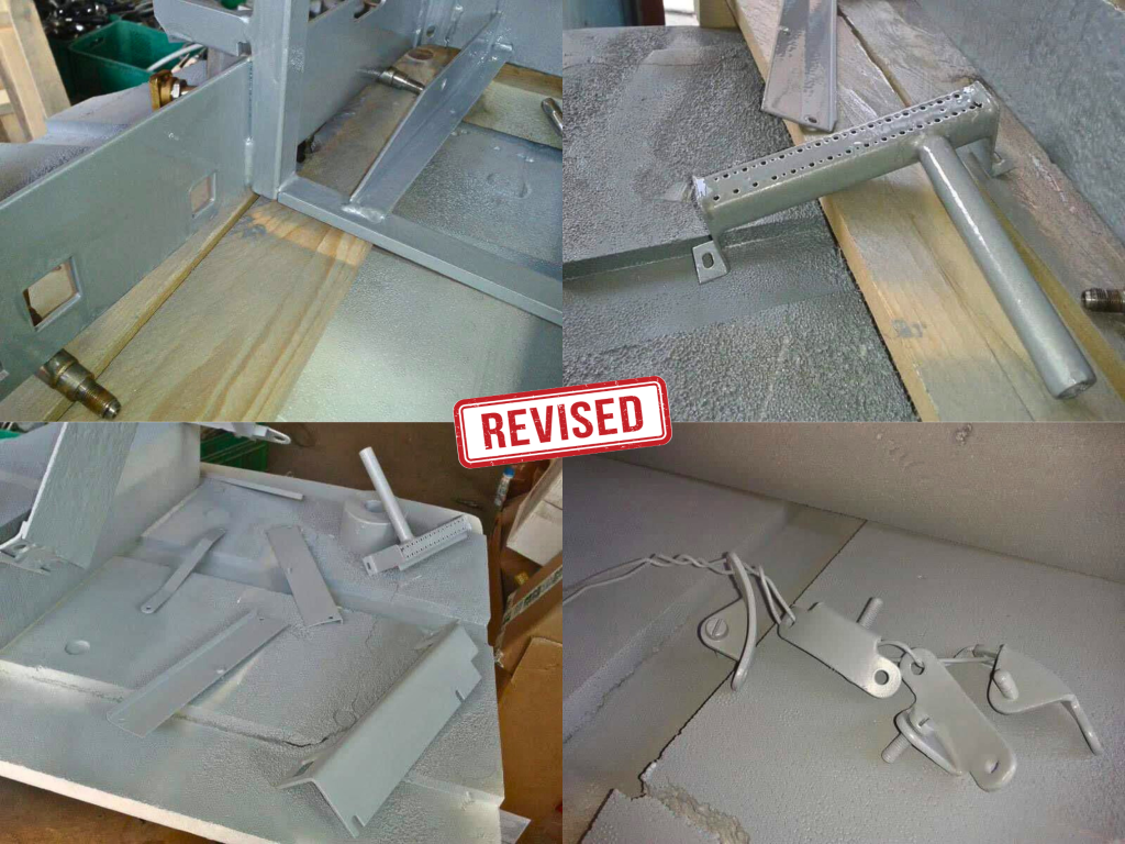 Macchina per caffè espresso Faema E61 a 1 gruppo, completamente restaurata, da collezione, nelle foto vediamo le singole parti appena riverniciate e lucidate